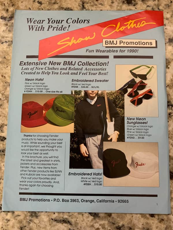 Fender Show Clothes Brochure