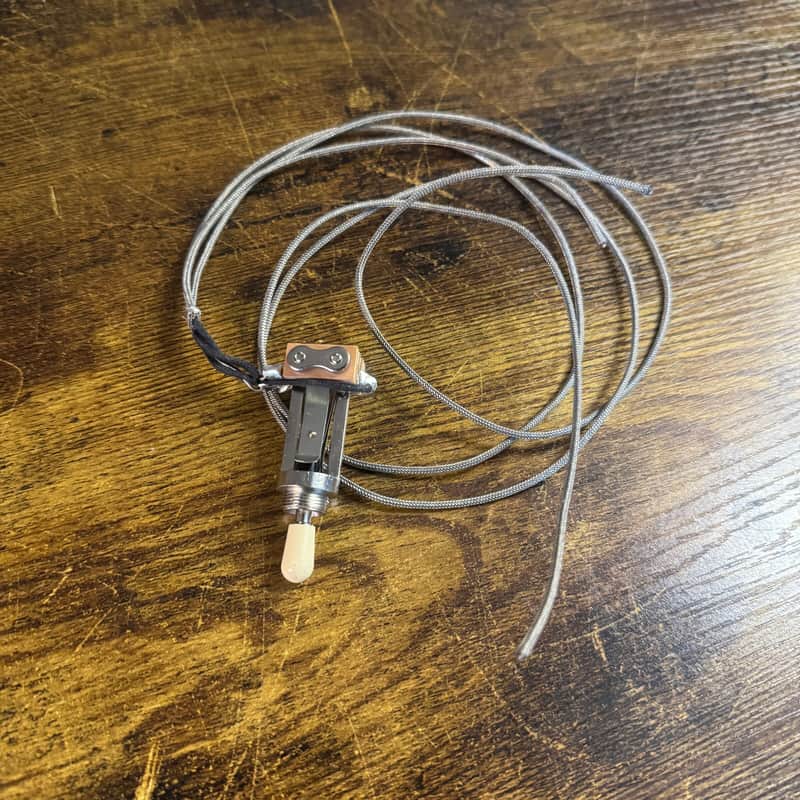 Switchcraft Toggle Switch w/ Gibson Les Paul Wiring (2020s - Nickel w/ Cream Tip) image 1