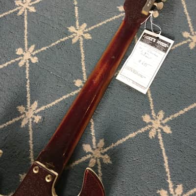 Silvertone Electric Guitar 1960's Redburst image 14
