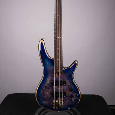 Ibanez SR2600 Premium Bass - Cerulean Blue Burst with Panga Panga Fingerboard image 2