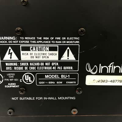 Infinity Subwoofer BU-1 Powered 8" Home Audio Theater Bass Speaker Tested NICE image 5