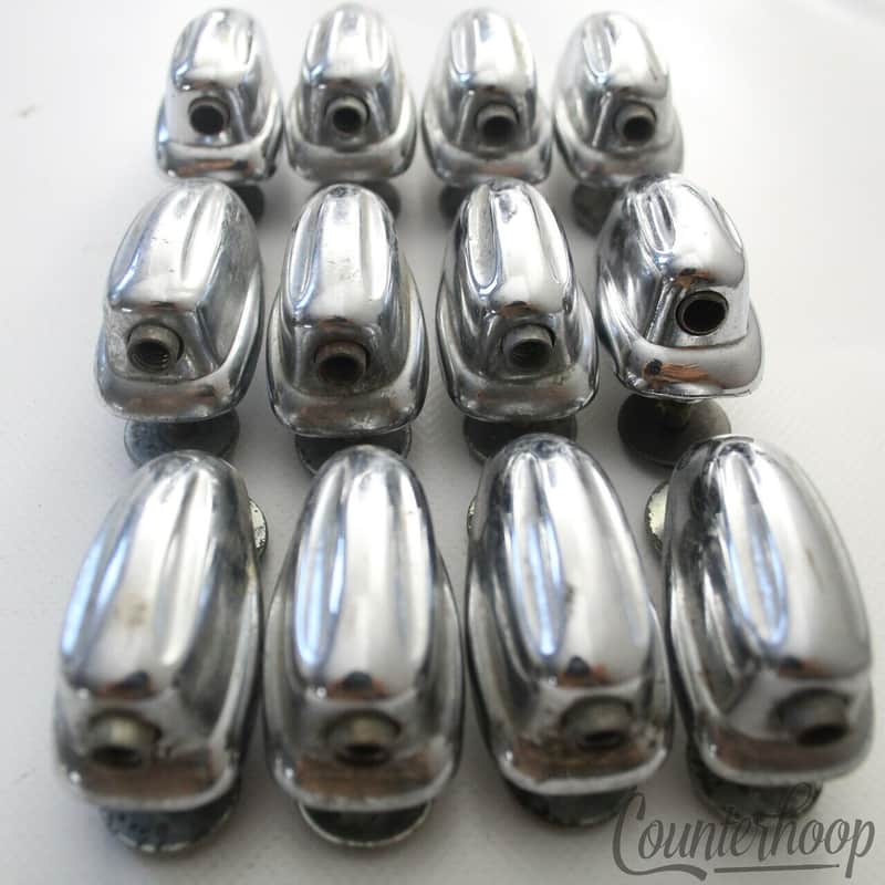 *Slingerland 12x Small Sound King Lugs 5Ply Tom Drum Chrome Set Vintage 70s USA* image 1