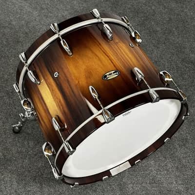 Pearl Masters Maple/Gum 4pc Drum Set Saman Natural Burst image 8