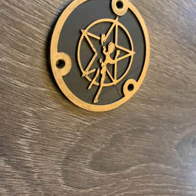 Custom Les Paul Single Cut Electric Guitar Toggle Switch Back Cover Black Gold Rush image 2