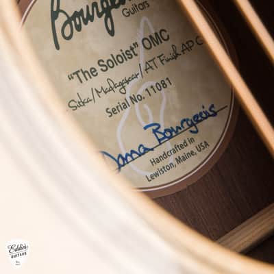 Bourgeois OMC Soloist - Bearclaw Blue Sinker Sitka Spruce & Madagascar Rosewood #11081 image 17