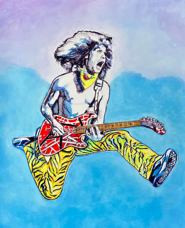 Eddie Van Halen "JUMP" 16X20 Inks On Paper image 1