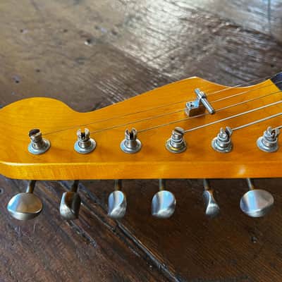 MJT VTS Stratocaster in Coral Red with CS body, Fender Vintage Noiseless Pickups and All Parts neck. Stratocaster 2018 onwards - Custom Relic image 17