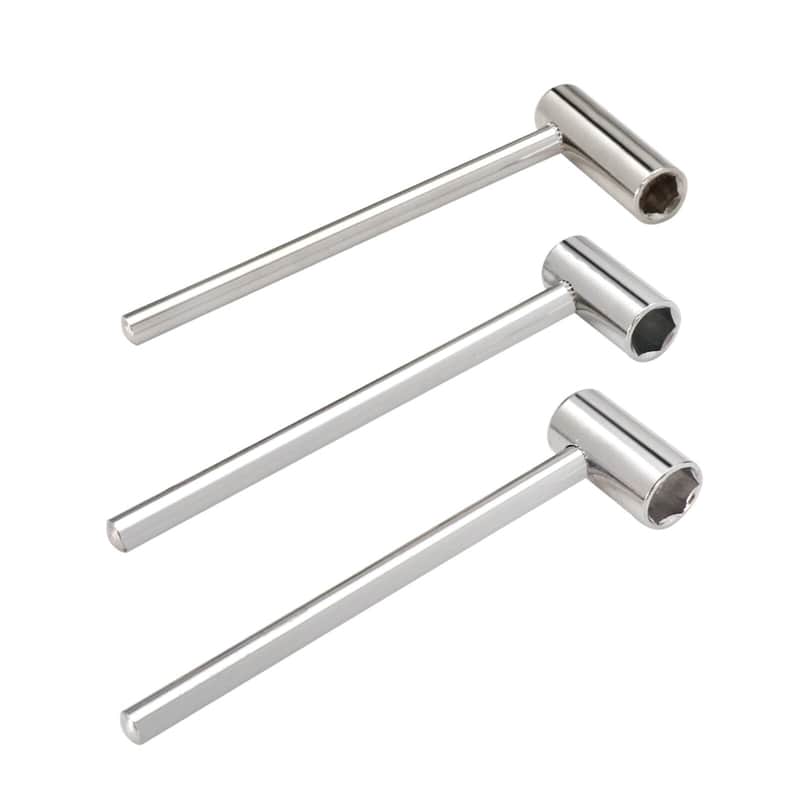 3-Piece Guitar Truss Rod Wrench Set – Hex Box Spanner Luthier Neck Adjustment Tool image 1