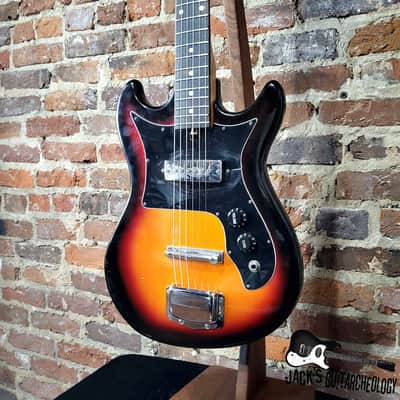 Harmony H-801 Electric Guitar (1970s, Sunburst) image 4