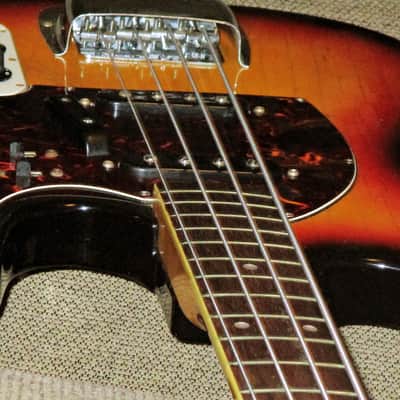 Vintage Nashville branded Hohner bass 1970s  with Tele GUITAR shaped body image 11