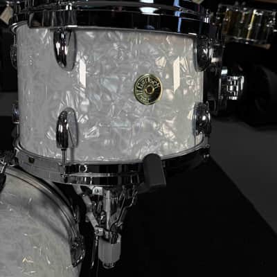 Gretsch USA Custom 3-Piece 12/14/18 Bop Drum Kit Set in 60's Marine Pearl Nitron image 2