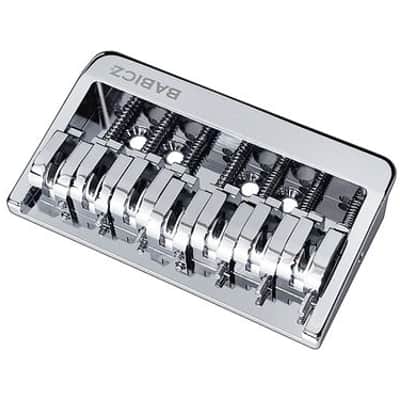 Babicz Full Contact Hardware 7 String Hard Tail Guitar Bridge Original Series Chrome image 1