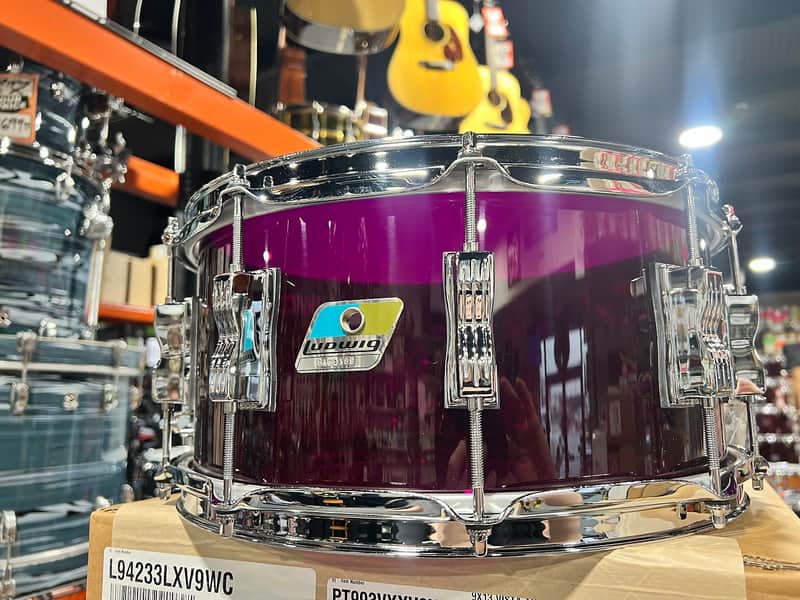 Ludwig Vistalite 2024 Limited, Snare Drum, 6.5" x 14" - Purple, Auth Dlr, Free Ship image 1