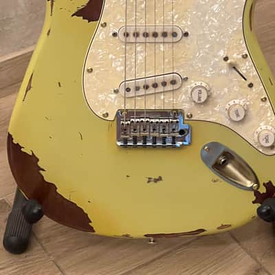 Hendrix Inspired Custom Stratocaster Style Relic Guitar Mahogany not Fender image 6