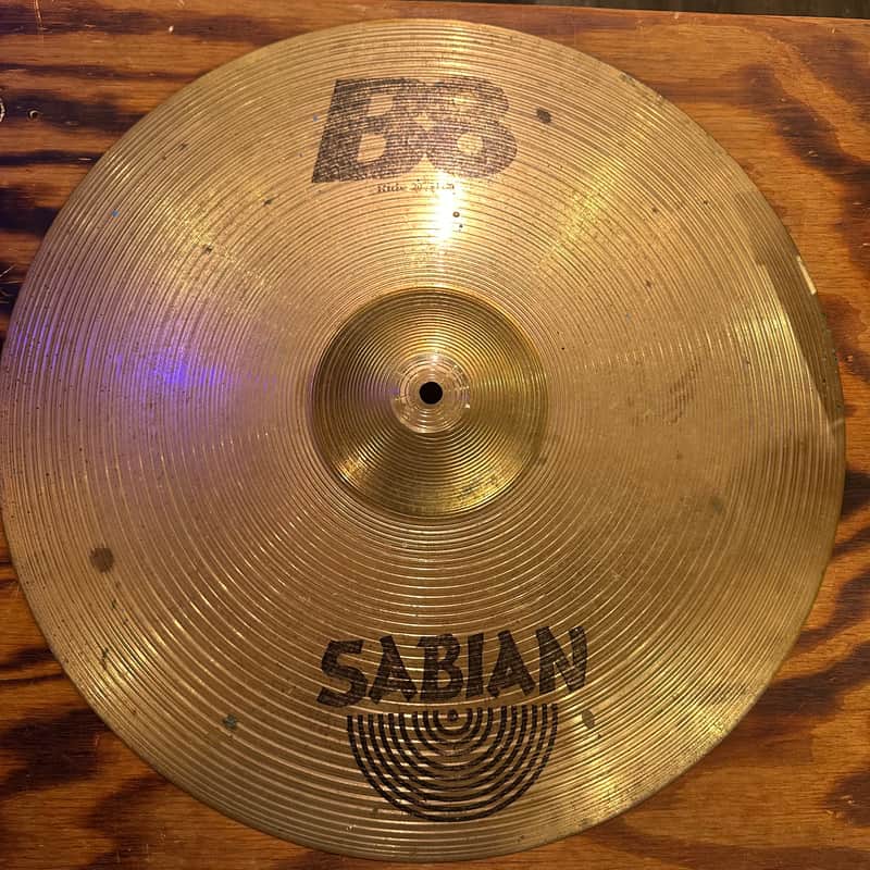 Sabian 20" B8 Ride Cymbal 1990 - 2010 - Natural image 1