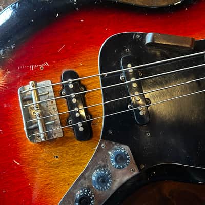 Kent jazz bass 1970s - short scale 30.5"- vintage MIJ J bass image 4