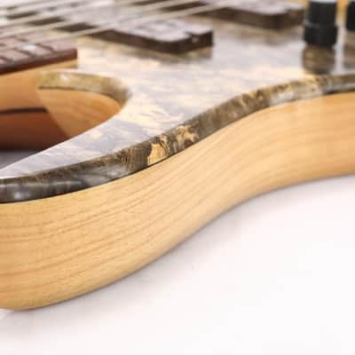 2000 Fodera Imperial Beezelite Buckeye Burl 5-String Bass Guitar Lefty #50662 image 21