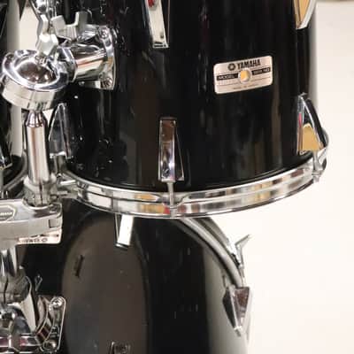 Yamaha Stage Series 4pc Black Drum Kit Set 12/13/16/22" Vintage 1980's image 6