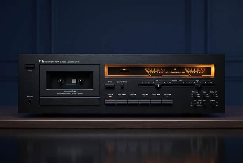 Nakamichi Nakamichi 480 2-head audiophile qual cassette deck/recorder 80s image 1
