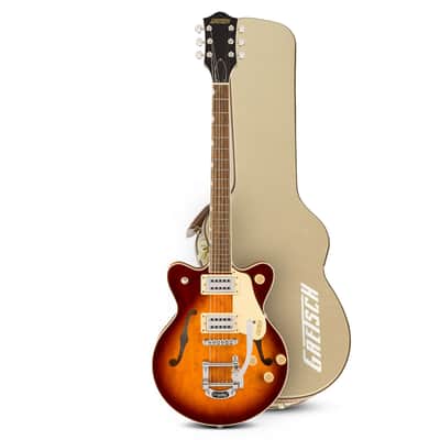 Gretsch G2655T Streamliner Center Block Jr. Double-Cut Electric Guitar with Bigsby and Laurel Fingerboard (Forge Glow) Bundle with Gretsch Case for Streamliner Electric Guitar (Brown) image 8