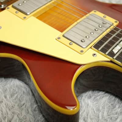 1990 made Greco EG-550 LP Standard   Old Cherry SB Bolt on Neck/Screamin Pickup Fujigen Factory Made in Japan image 6