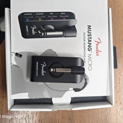 Fender Mustang Micro Plus Guitar Headphone Amp 2024 - Present - Black image 5