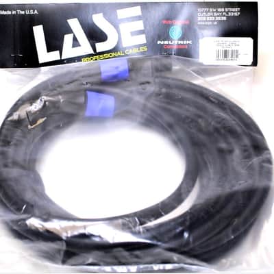 LASE 25 Ft SpeakOn Speaker Cable w/ NEUTRIK NL4FC 12ga 4 Conductor Pure Copper image 1