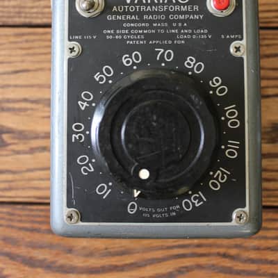 General Radio Company Variac W5MT3 1970's Metal Grey image 3