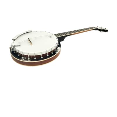 Caraya 4-String Mahogany Body Resonator Tenor Banjo - Natural BJ004 image 8