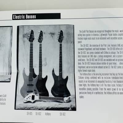 Guild Guitar Foldout Catalog 1988 image 6