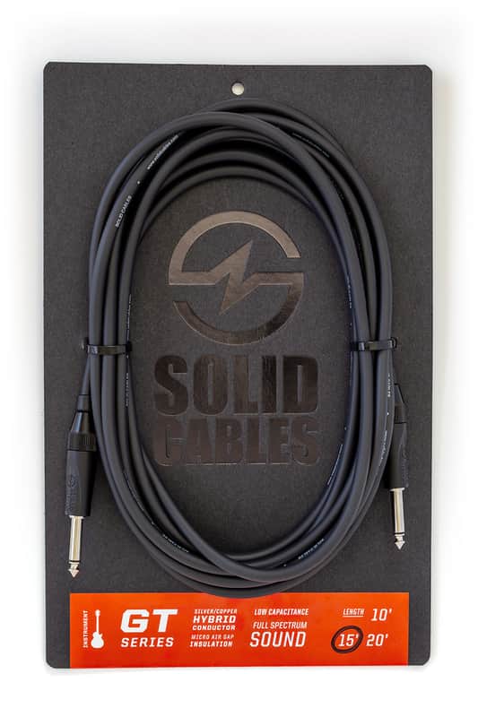 Solid Cables GT Instrument Cable Nera Black 15' image 1