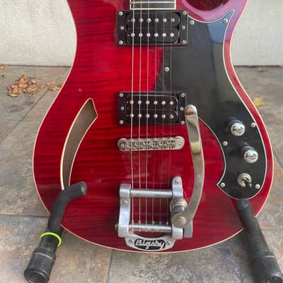 RARE 2011 PRS SE Custom Semi-Hollow Limited Run Bigsby (B5) - Red Scarlet image 2
