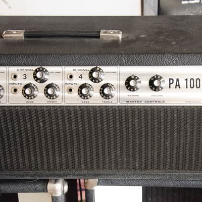 1970's Fender PA100 Tube PA Head & Speakers, Serviced, New Power Tubes, New Filter Caps image 7