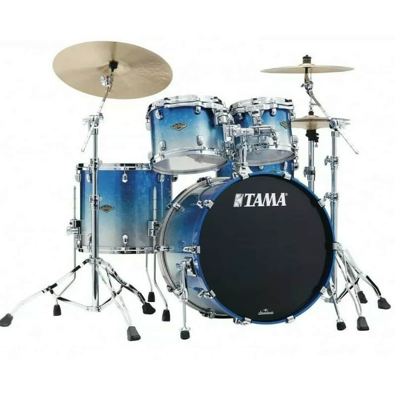 Tama Starclassic Walnut/Birch 4pc Drum Set Molten Blue Ice Fade image 1