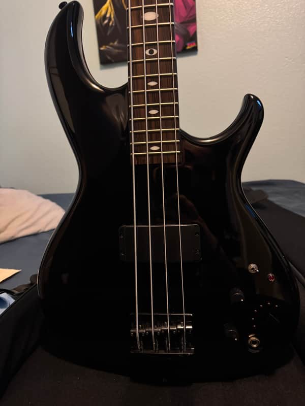 Aria Pro II SB Cliff Burton Tribute bass - Gloss Black image 1