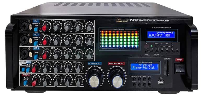 IDOLpro IP-4000 3000W Recording/Bluetooth/HDMI/Optical Professional Console Mixing Amplifier New image 1