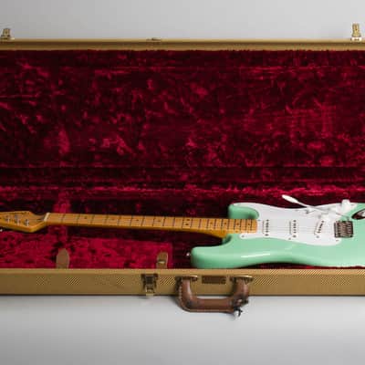 Fender American Vintage 1957 Reissue Stratocaster AVRI 6 string electric Guitar (1987), ser. #V025195, original tweed hard shell case. image 10