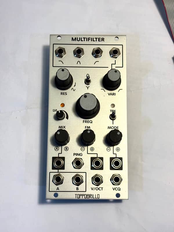 Toppobrillo Multifilter 2 Eurorack Filter Module (Silver) image 1
