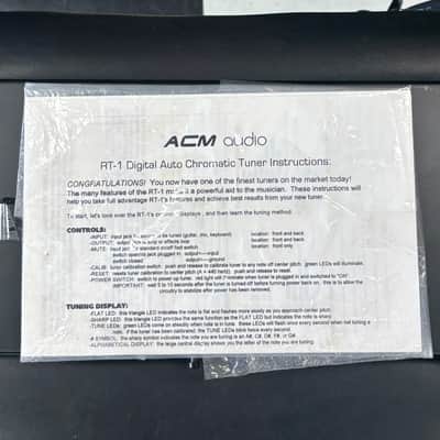 ACM Audio RT-1 Digital Auto Chromatic Tuner 1990s-2000s - Black image 4