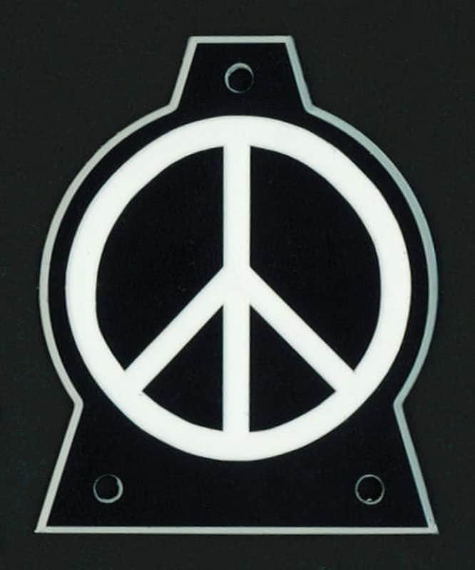 GUITAR TRUSS ROD COVER - Engraved - Fits JACKSON - PEACE - OVERSIZED XL - BLACK image 1