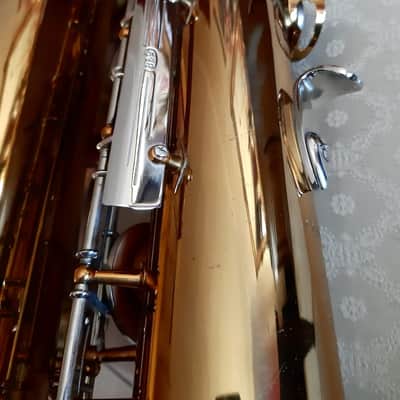 Super rare vintage baritone saxophone B&S Blue Label low a from 1980's , moster sound sax !!!!!! image 4