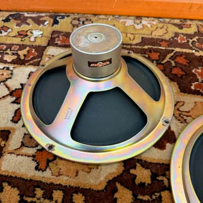 Pair Vintage 1960s WEM Watkins Vox AC10 AC4 Elac Alnico 10N/94 8ohm 10" Speaker image 4