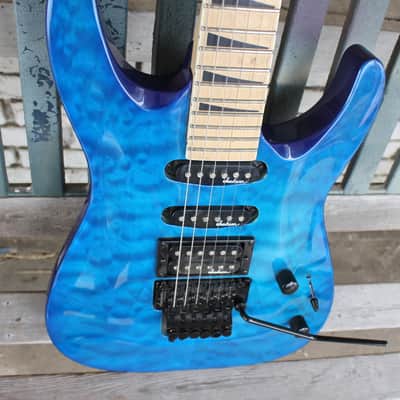 Jackson JS34Q DKA-M Dinky Archtop with Maple Fretboard (Translucent Blue) image 3