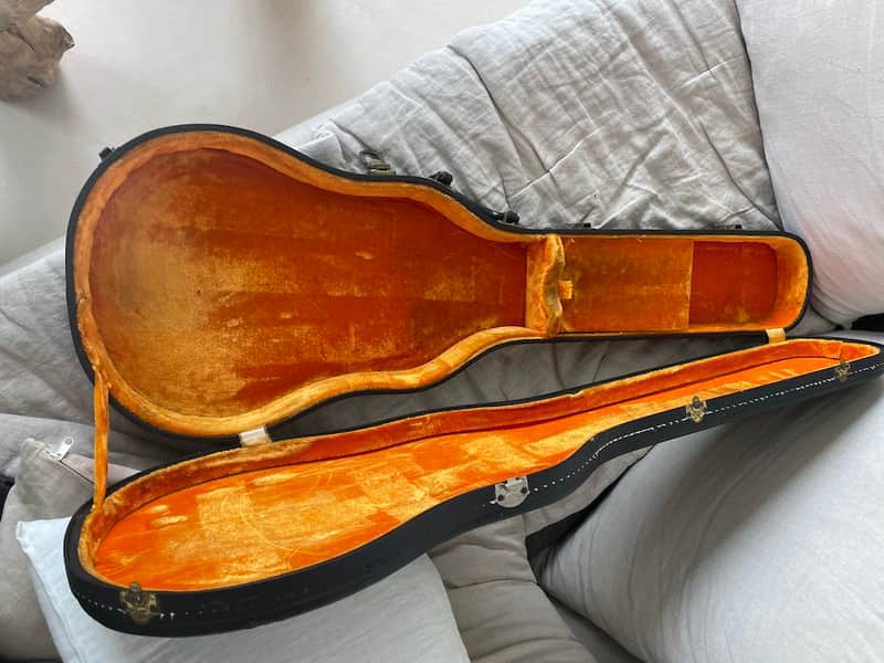 Immagine Vintage 1968 Gibson Les Paul Case - Black w Gold Interior - RARE! - 1