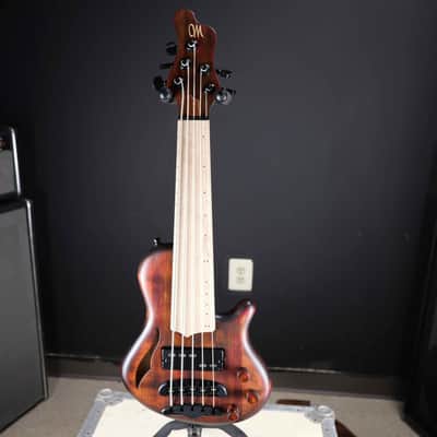 Mayones Cali 5 Fretless Antique Brown Matte image 4