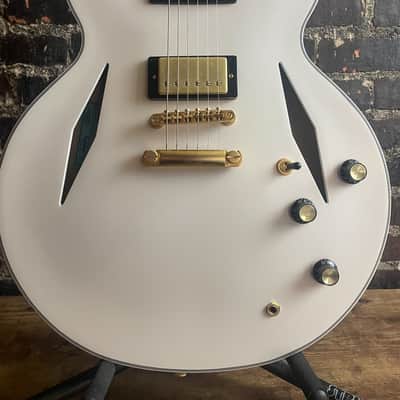 2022 Epiphone Emily Wolfe "White Wolfe" Signature Sheraton - Aged Bone White (USED) image 1