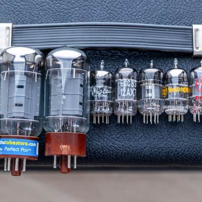 1966 Fender Vibrolux Reverb Black Panel Vintage Tube Amp w/ Jensen C10N, Ftsw image 20