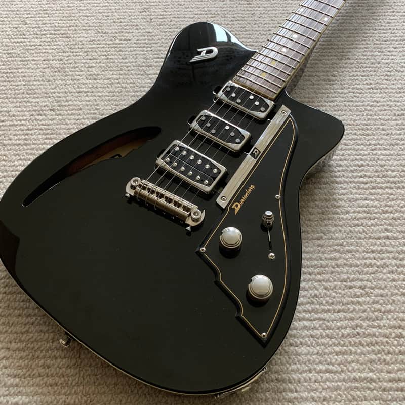 2010s Duesenberg Caribou 6-String Chambered Electric Guitar Black
