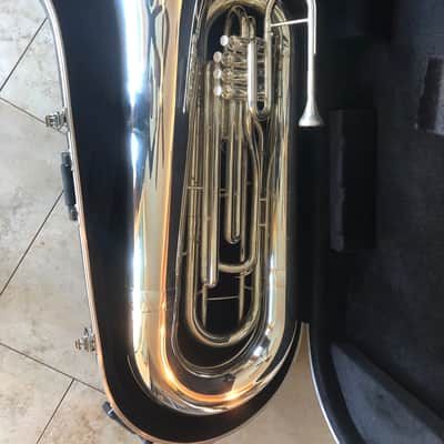 Wessex BBb 5/4 Marching Contra tuba with 4 valves – TB50 × 1 2018 Silver image 1