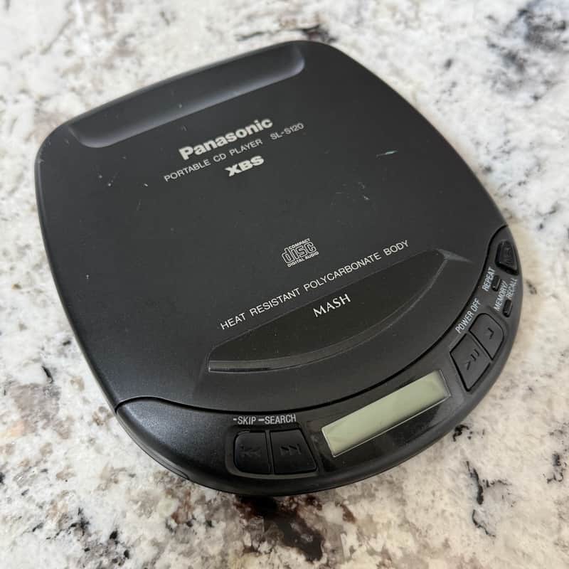Panasonic Portable CD Player SL-S120 1997 - Black | Reverb